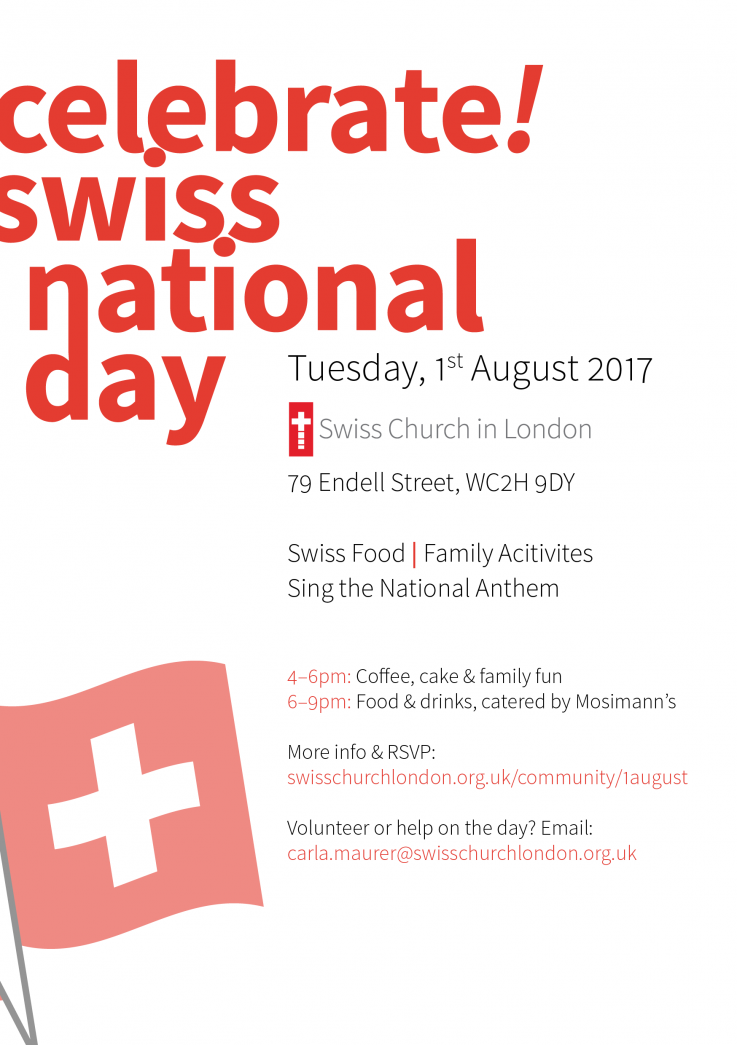 1 August Celebration Swiss Church London