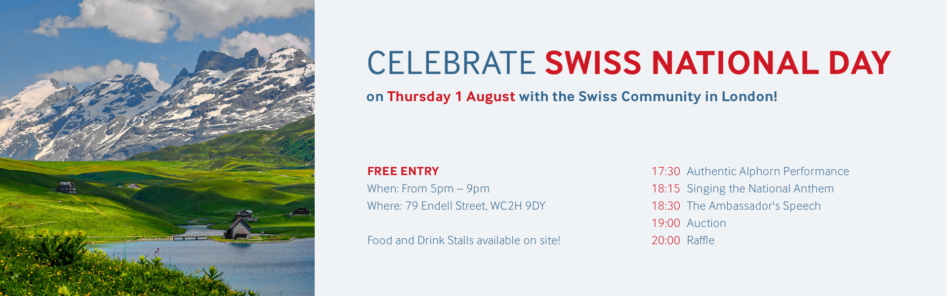 Swiss National Day 1 August Programme